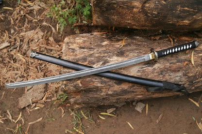 Damascus Steel Viking Katana Sword With Scabbard VS-008